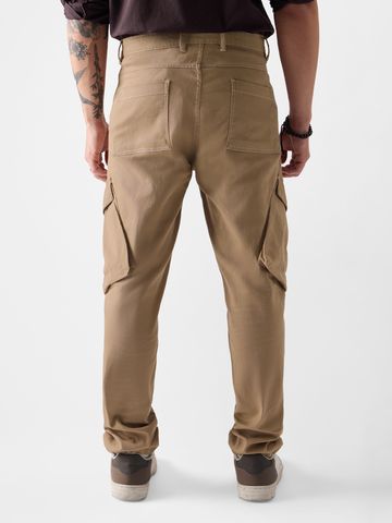 Buy Solids: Teak Men Cargo Pants Online F56