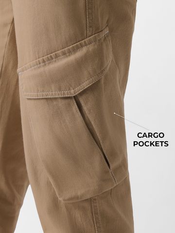 Buy Solids: Teak Men Cargo Pants Online F56