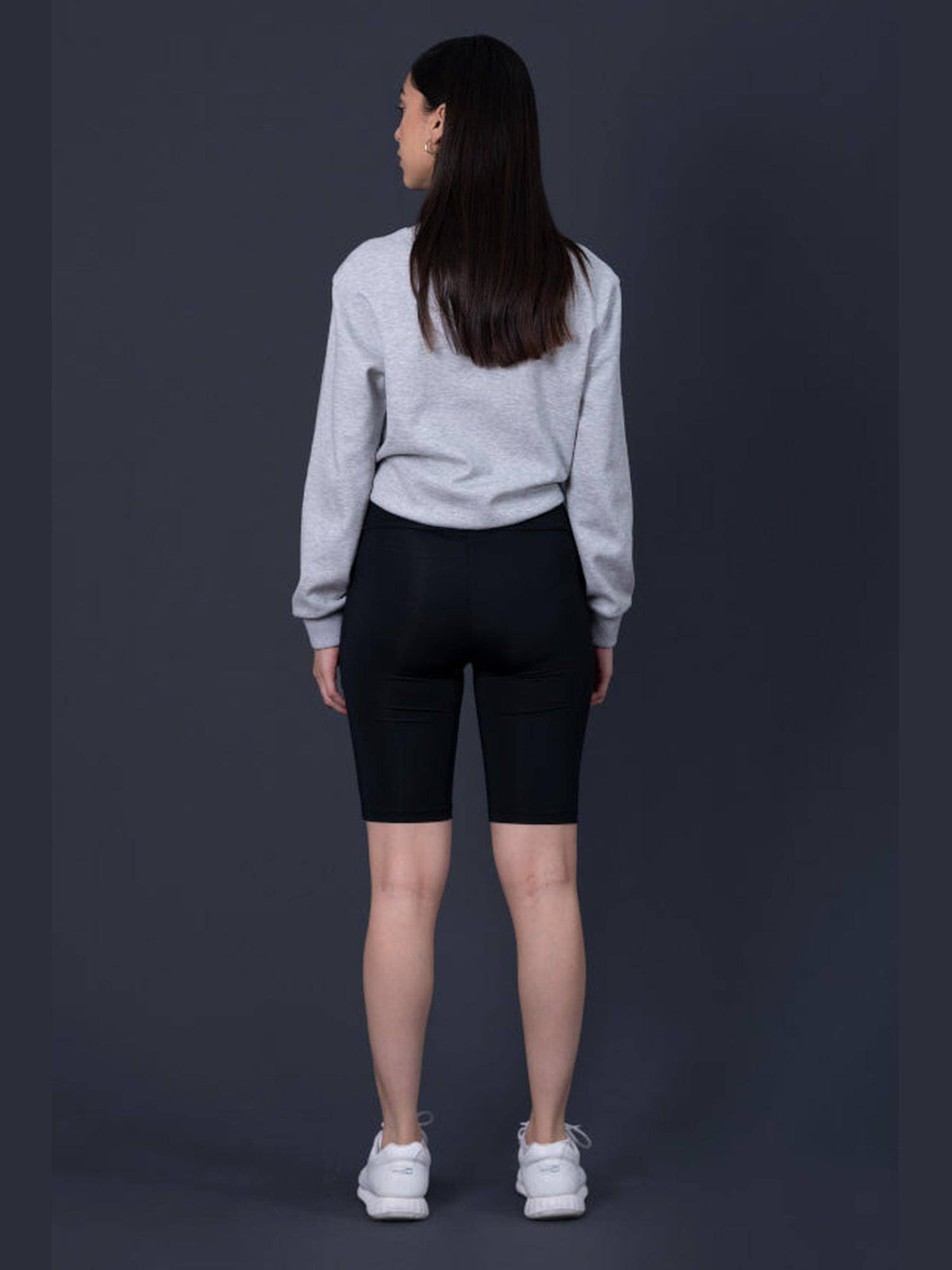 White Pure Cotton Fitted Solid Shorts - view 5