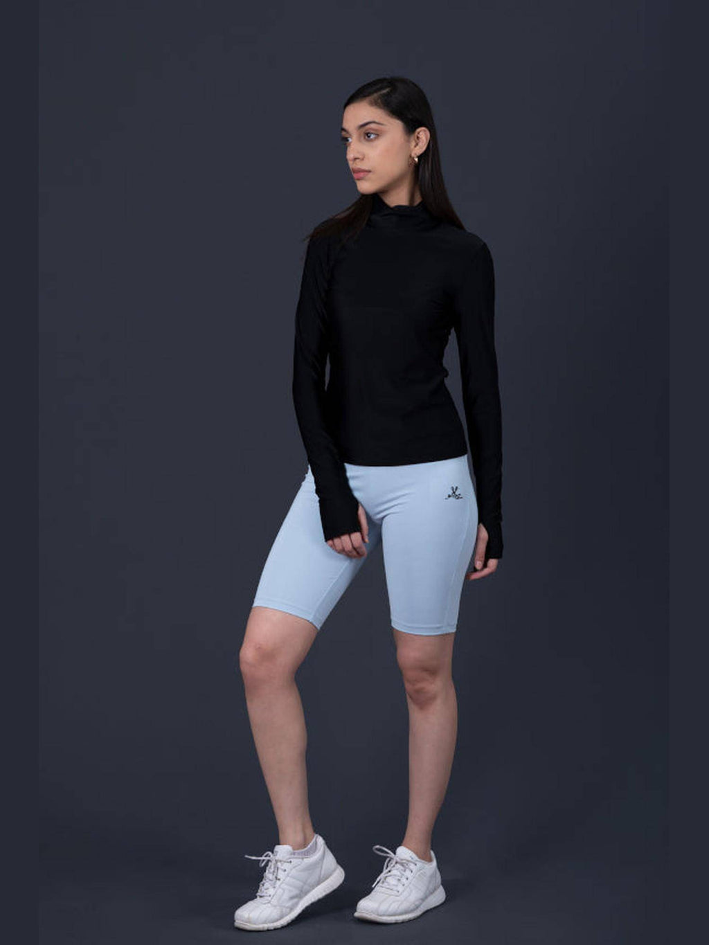 White Pure Cotton Fitted Solid Shorts - view 9