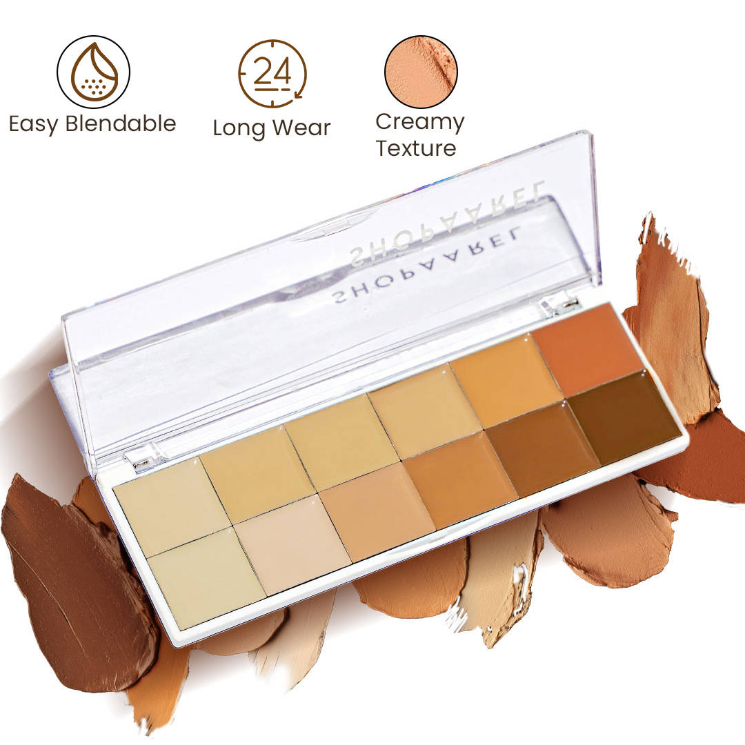 Cover All Concealer Palette - Conceal, Contour, Highlight, Bronzer, Corrector - 24 Hrs | F14 - view 1