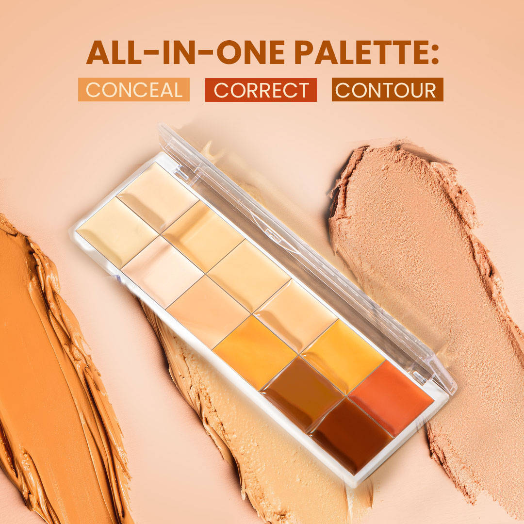 Cover All Concealer Palette - Conceal, Contour, Highlight, Bronzer, Corrector - 24 Hrs | F14 - view 4
