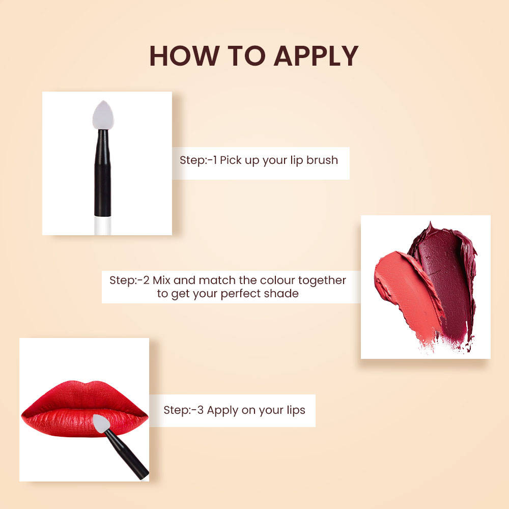 Rich Color Lip Plaette - Highly Pigmented Comfortable, Satin Matte Finish, Lightweight | L12 - view 3