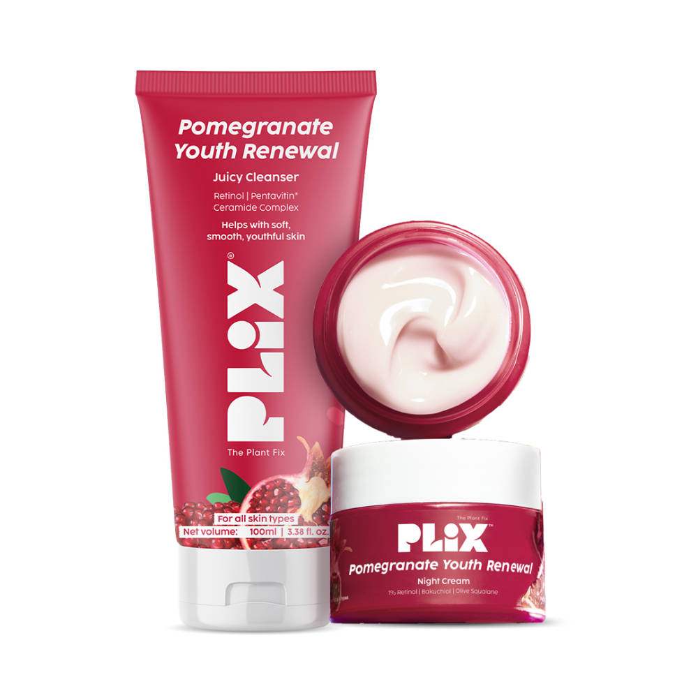 The Plant Fix Pomegranate Youth Renewal Cleanser & Retinol Cream | PL1 - view 1