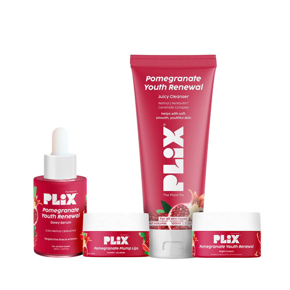 The Plant Fix Plix Pomegranate Youth Renewal 4-Step Skincare Combo | PL1 - view 1