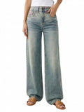 Light Grey Mid Rise Baggy Jeans | BG78 - view 1