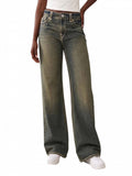 Grey Mid Rise Baggy Jeans | BG78 - view 1