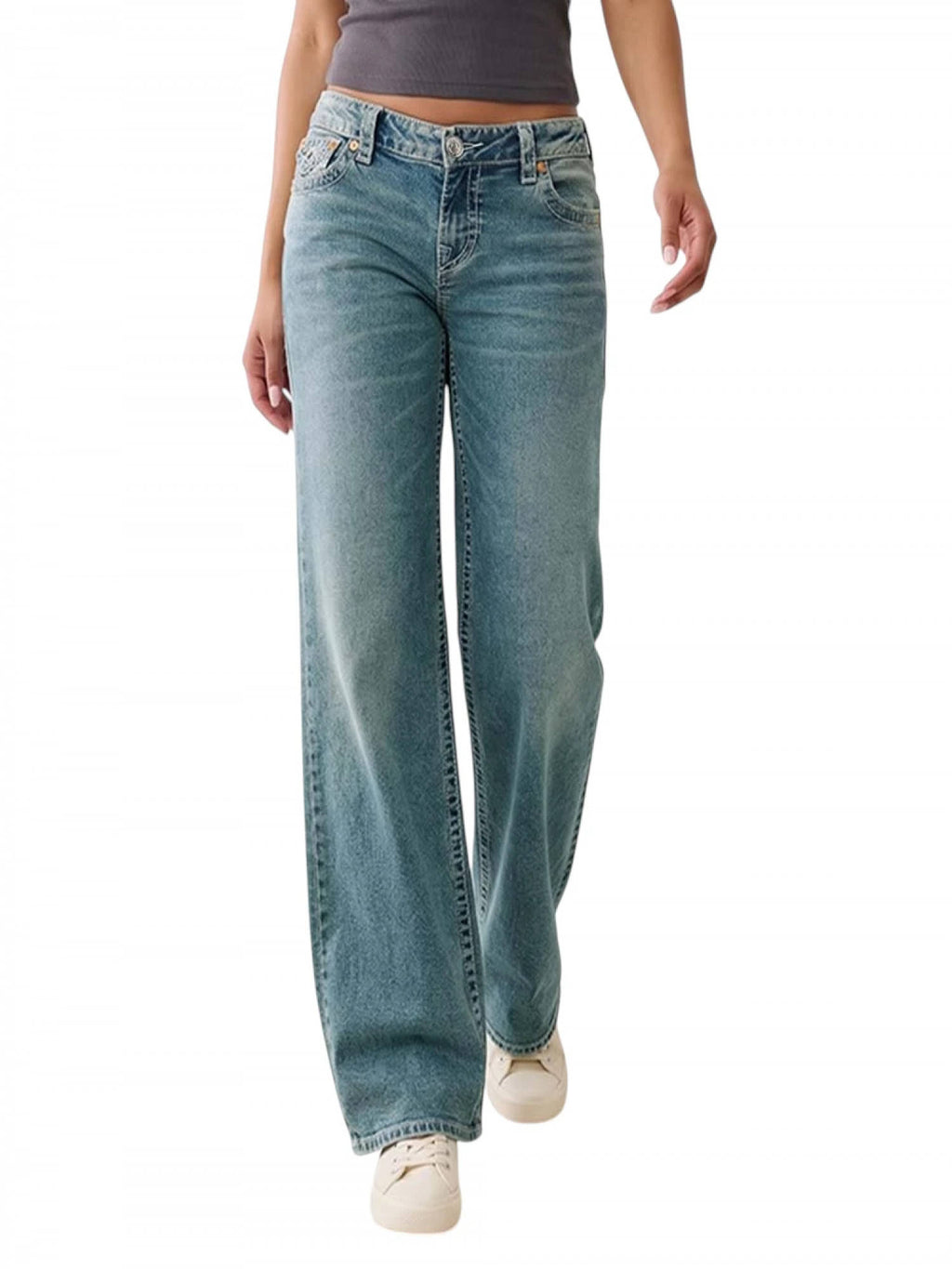 Blue Low Rise Baggy Jeans | BG78 - view 1