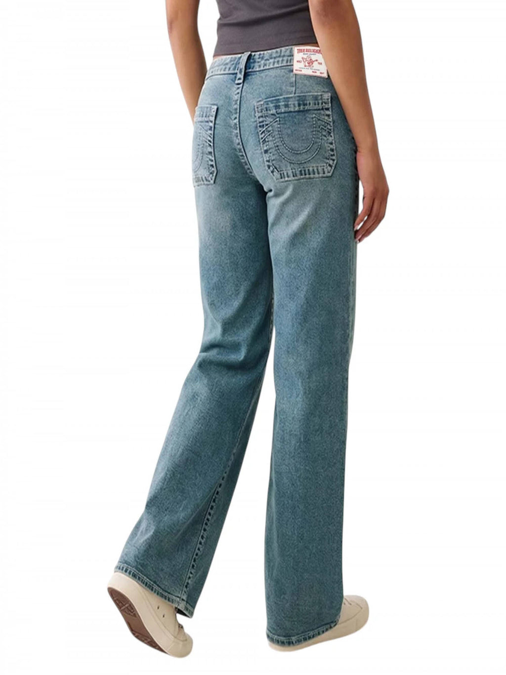 Blue Low Rise Baggy Jeans | BG78 - view 2
