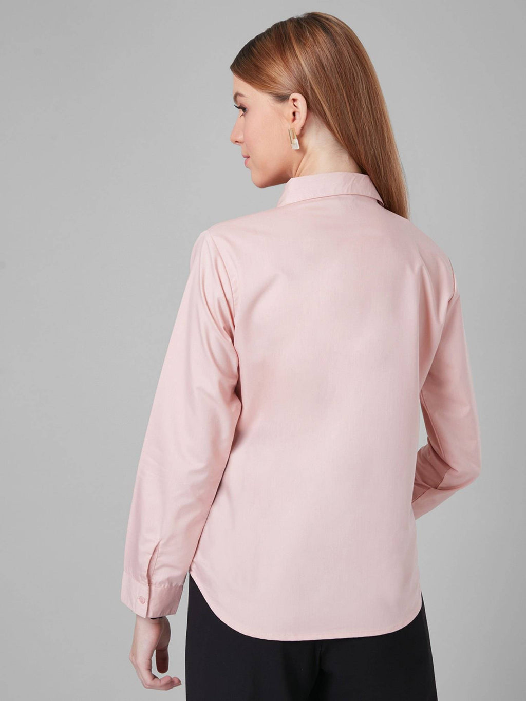 Women Solid White PolyCotton Regular Formal Shirt | S67 - view 44