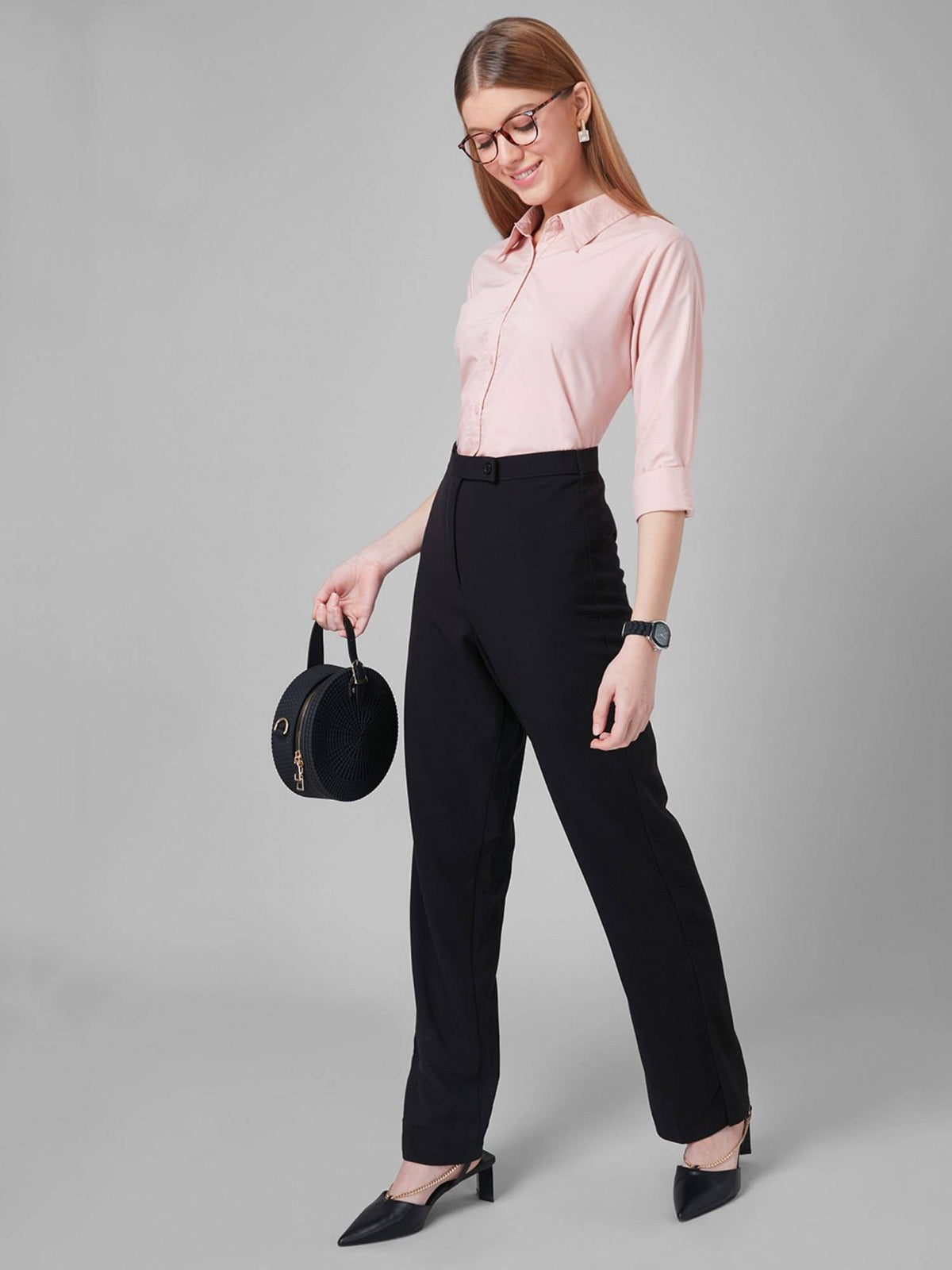 Women Solid White PolyCotton Regular Formal Shirt | S67 - view 45