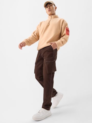 Buy Solids: Teak Men Cargo Pants Online F56