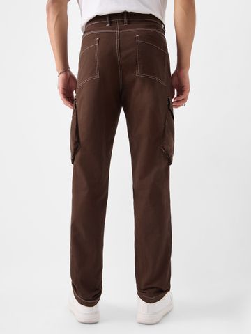 Buy Solids: Teak Men Cargo Pants Online F56