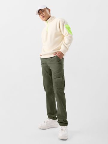 Buy Solids: Light Olive Mens Pants Online F56