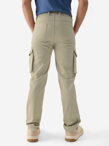 Buy Solids: Champagne Men Cargo Pants Online F56