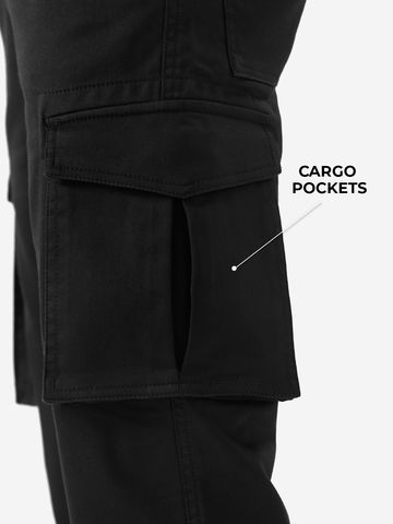 Buy Solids: Onyx Men Cargo Pants Online F56
