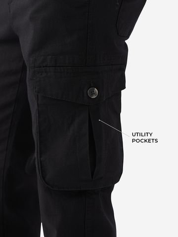 Buy TSS Originals: Classic Black Men Cargo Pants Online F56