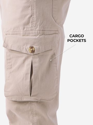 Buy Solids: Beige Men Cargo Pants Online F56
