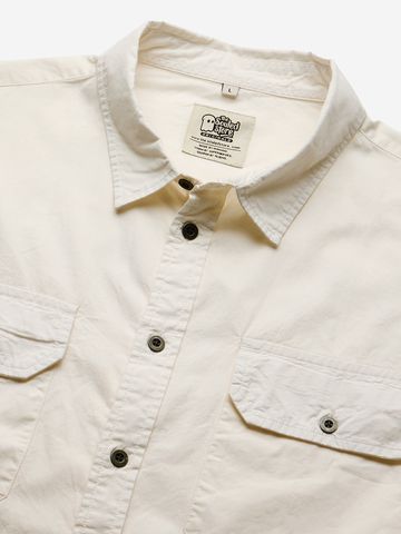 Buy Solids: Off White Men Utility Shirts Online C76