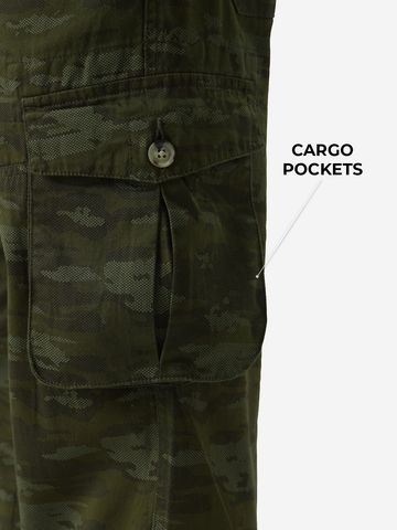 Buy Solids: Light Olive Men Cargo Pants Online F56