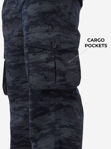 Buy Solids: Navy Men Cargo Pants Online F56
