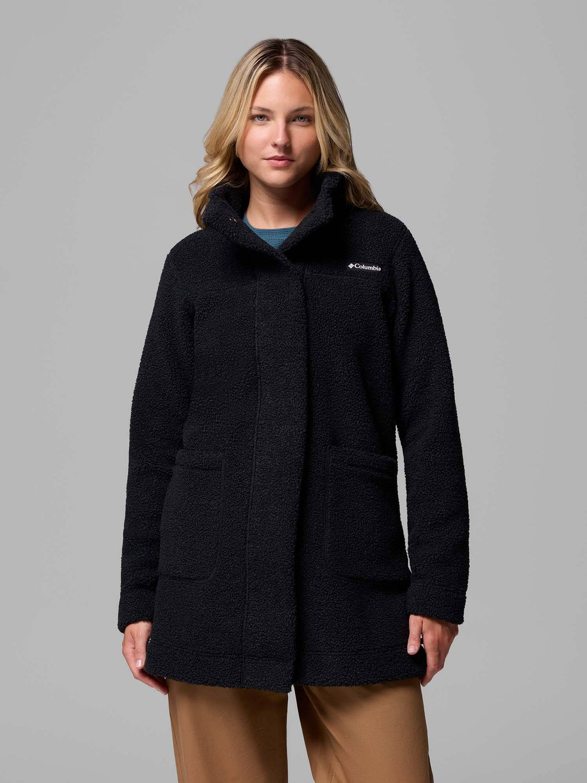 Black Panorama Fleece Jacket | JK12 - view 1