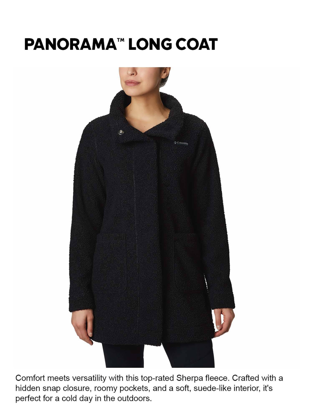 Black Panorama Fleece Jacket | JK12 - view 2