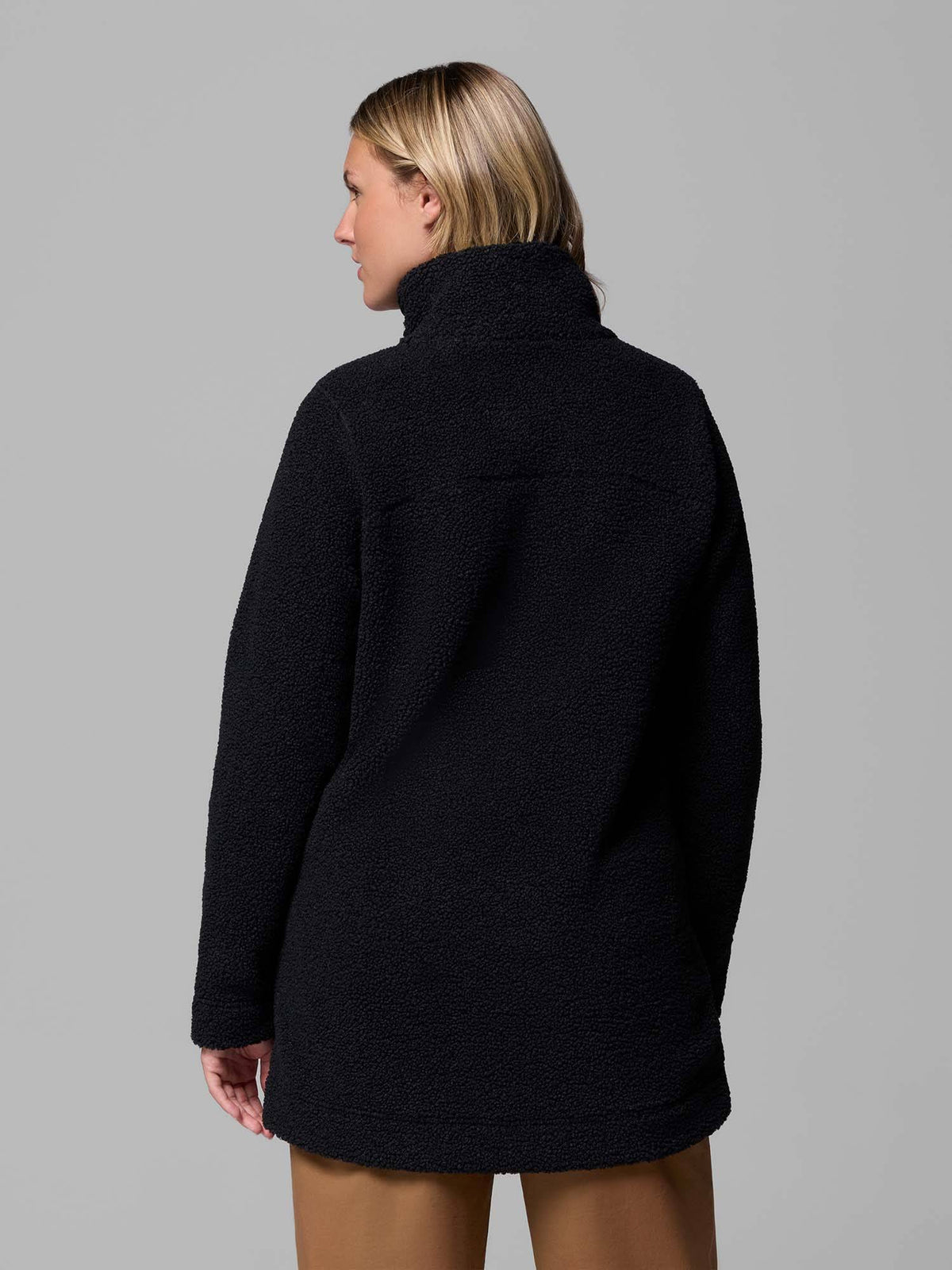 Black Panorama Fleece Jacket | JK12 - view 3