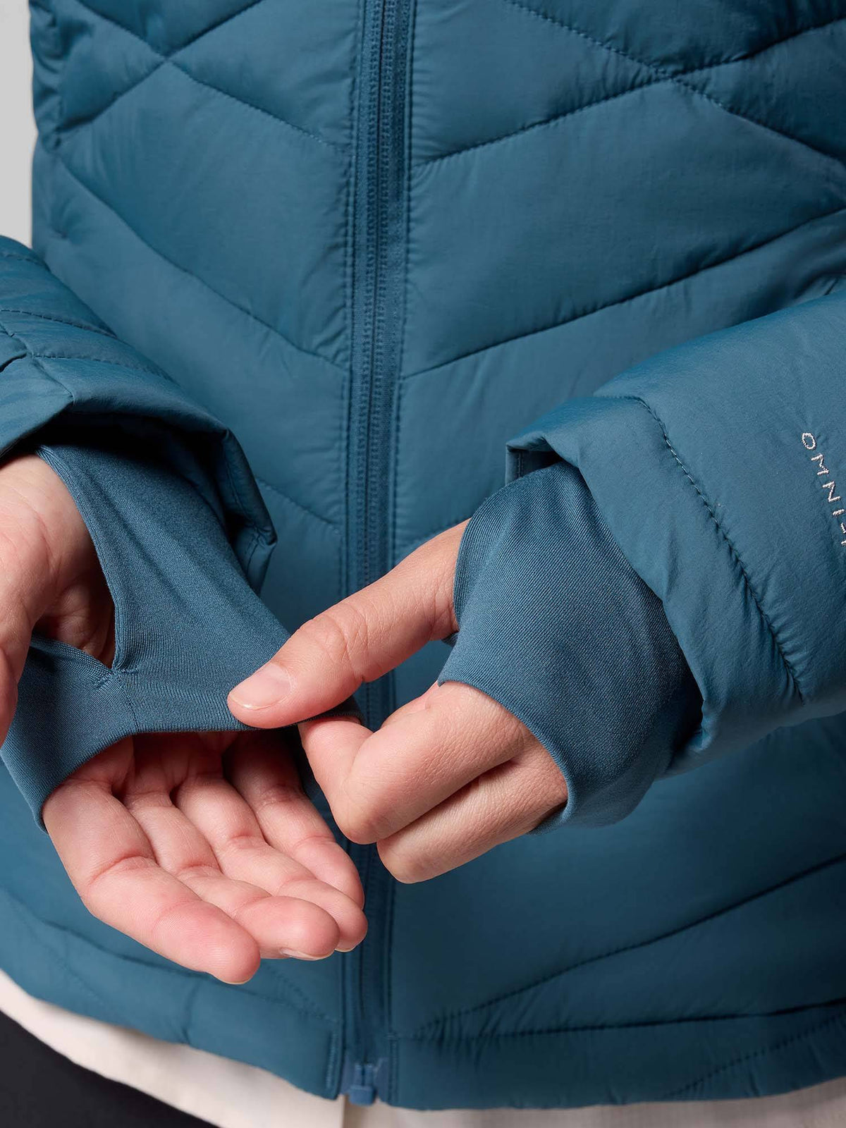 Women Teal Omni-Heat Infinity Joy Peak Down Jacket upto -10°c | JK12 - view 2