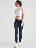 Blue Mid Rise Carmen Skinny Fit Jeans