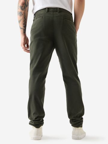 Buy Solids: Dark Olive Men Chino Pants Online F56