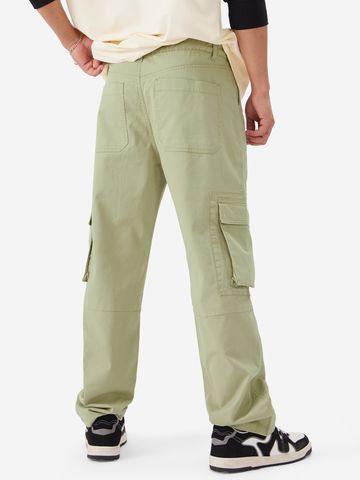 Buy Solids: Green Men Cargo Pants Online F56