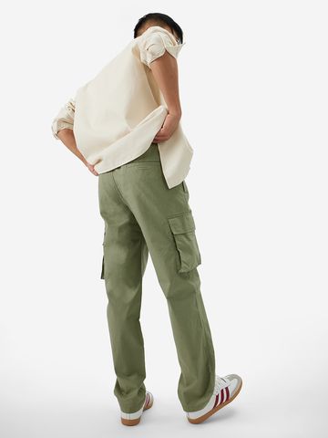 Buy Solids: Fern Green Men Cargo Joggers Online F56