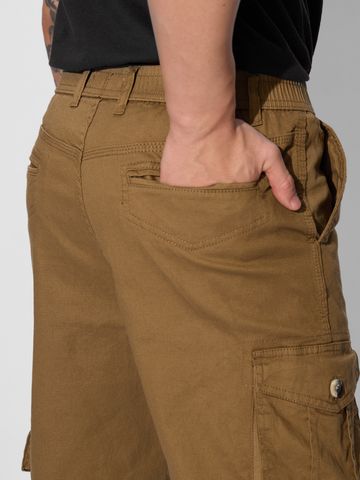 Buy Solids: Rust Men Cargo Pants Online F56