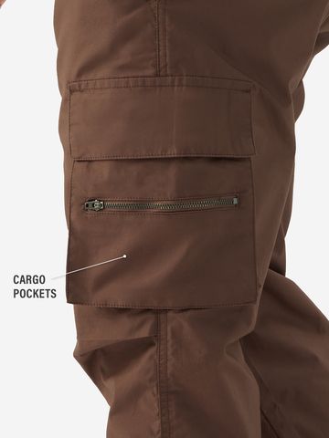 Buy Solids: Mocha Brown Men Parachute Pants Online F56