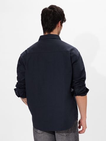 Buy Solids: Classic Indigo Men's Utility Shirts Online C76