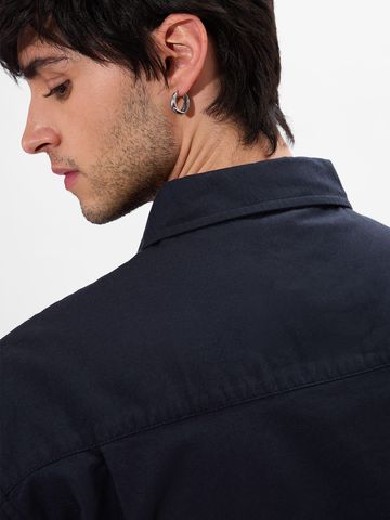 Buy Solids: Classic Indigo Men's Utility Shirts Online C76