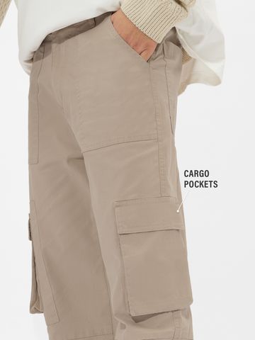 Buy Colourblock: Off-White, Brown Men Cargo Pants Online F56