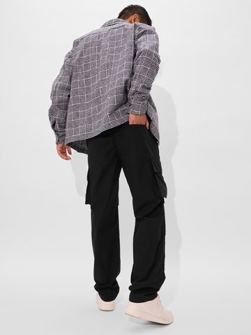 Buy Solids: Ink Black Men Cargo Pants Online F56