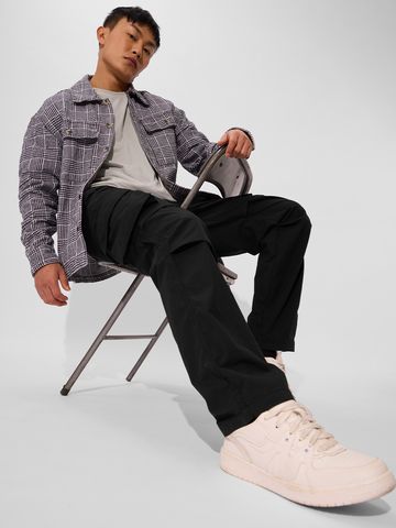 Buy Solids: Ink Black Men Cargo Pants Online F56