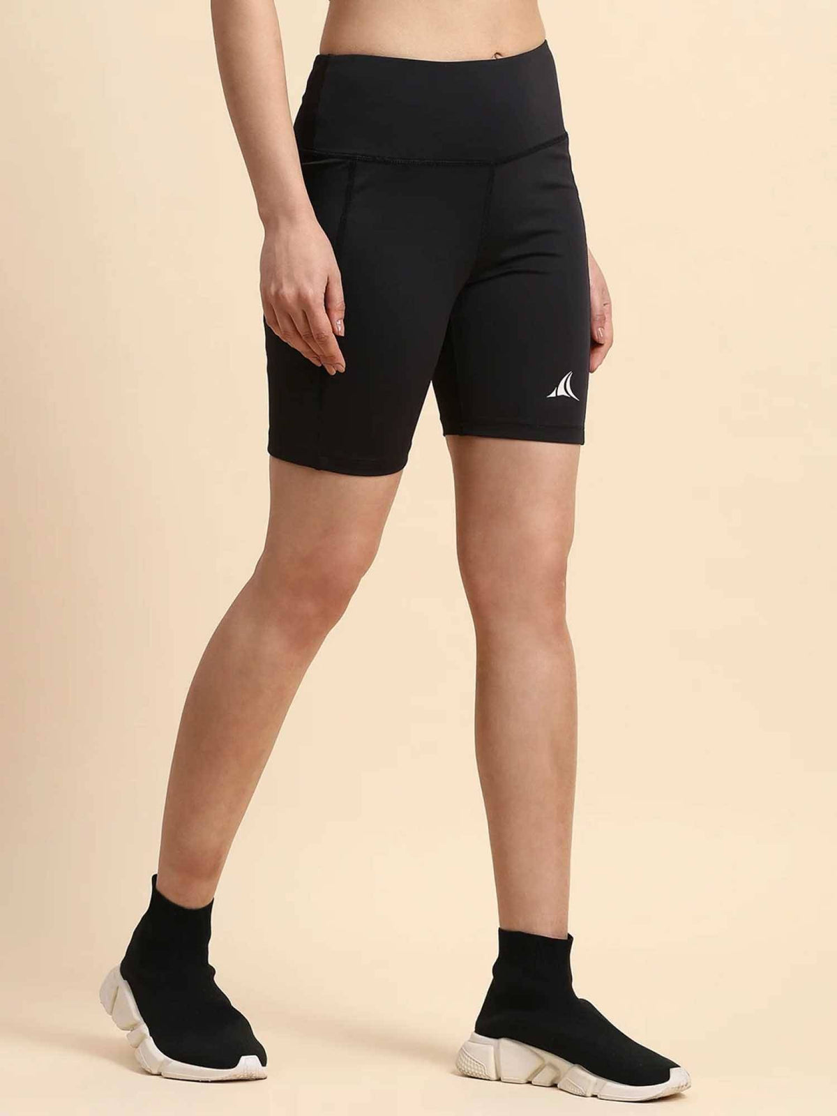 Grey Solid Polyester Regular Shorts - view 17