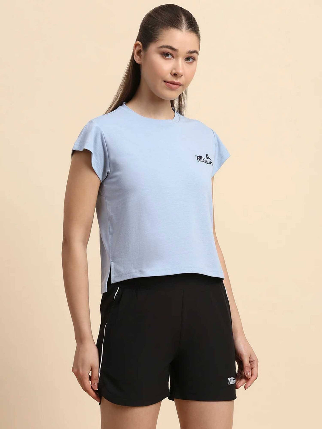 Grey Solid Cotton Blend Regular T-shirt | TT89 - view 16