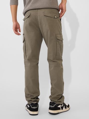 Buy Solids: Hunter Green Men Cargo Pants Online F56