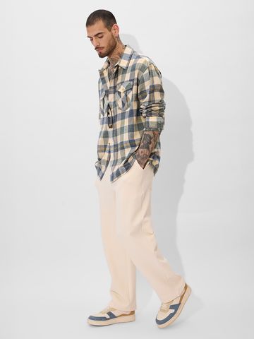 Buy Checks: Blue, Green, and Yellow Men Utility Shirt Online C76