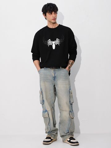Buy Marvel: Venom Oversized Full Sleeve T-Shirts Online OS23
