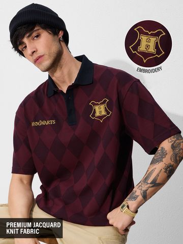 Buy Jacquard Polo: Harry Potter Hogwarts Oversized Polos Online. P09