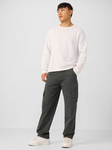Buy Solids: Charcoal Black Men Cargo Pants F56
