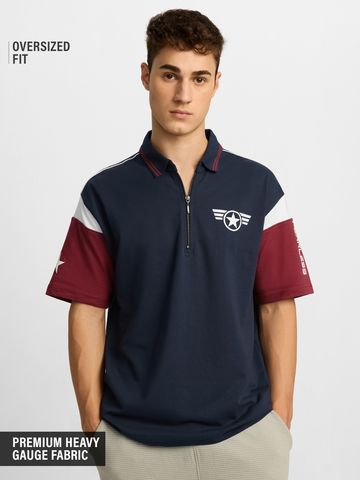 Buy Captain America: Super Soldier Men Oversized Polo Online P09
