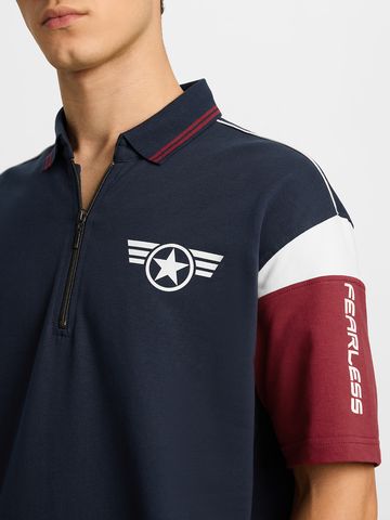 Buy Captain America: Super Soldier Men Oversized Polo Online P09