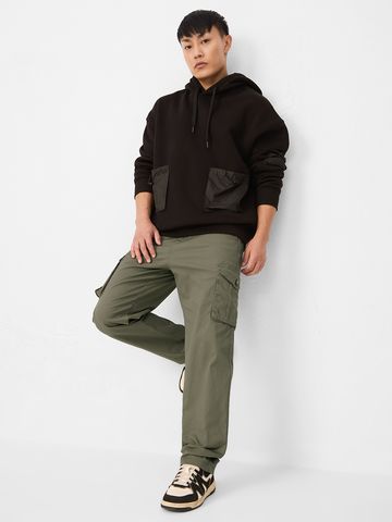 Buy Solids: Moss Green Men Cargo Pants Online F56